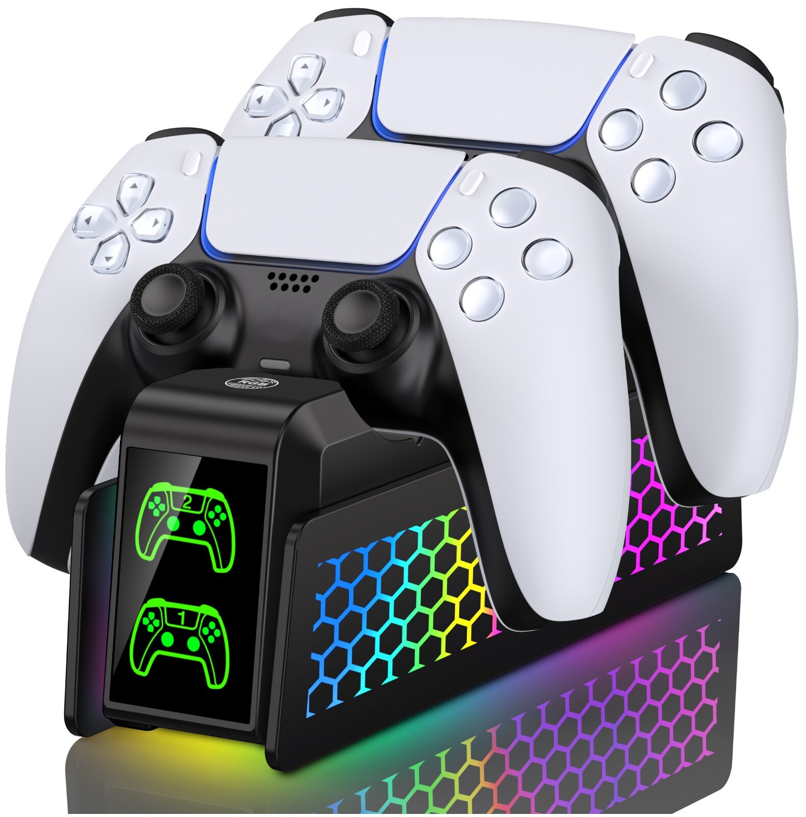 PS5 Controller Charger Dual Fast Charging Dock for PS5 Dualsense Controller