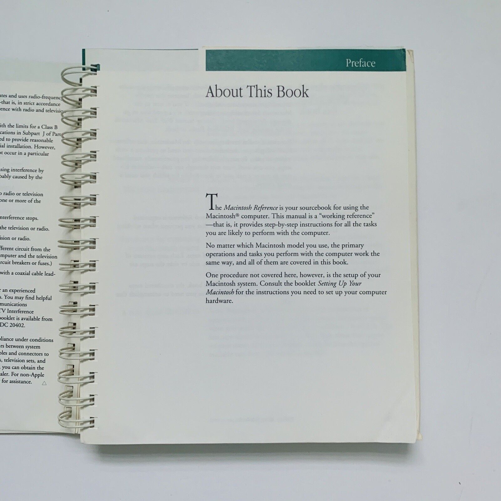 Apple Macintosh Reference Manual VTG 1990
