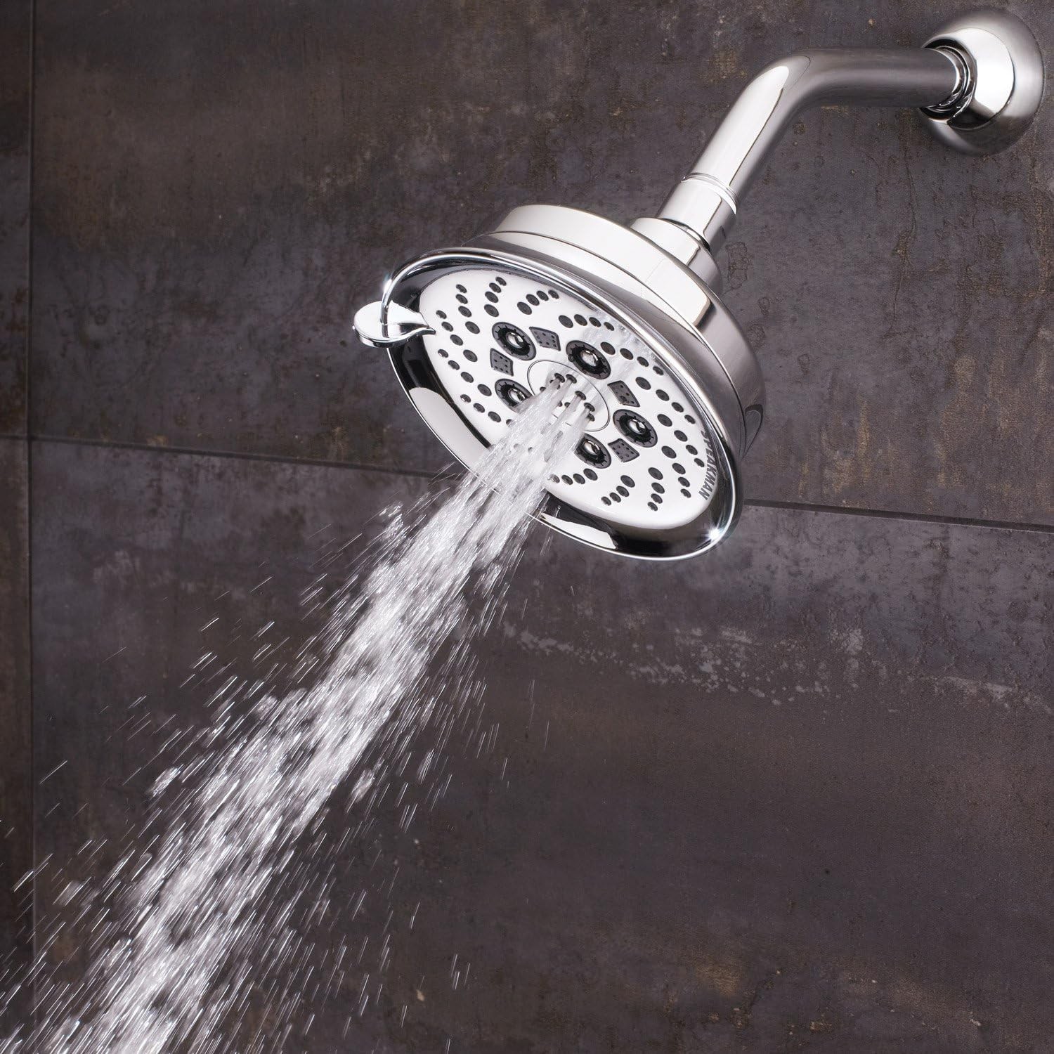 SR-124 Assana Anystream Multi-Function Shower Head, Polished Chrome
