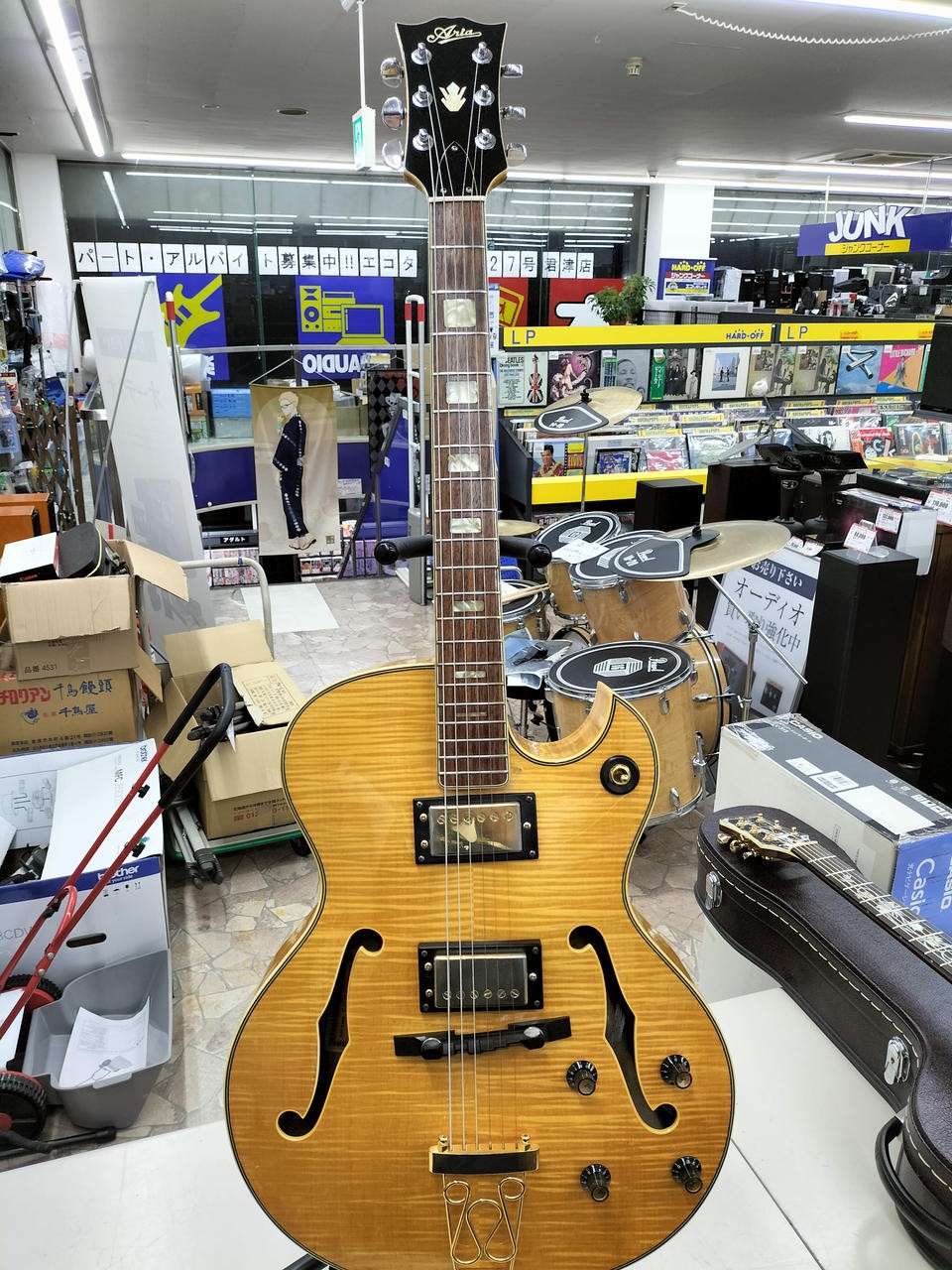 ARIA 500N Full Acoustic Electric Guitar
