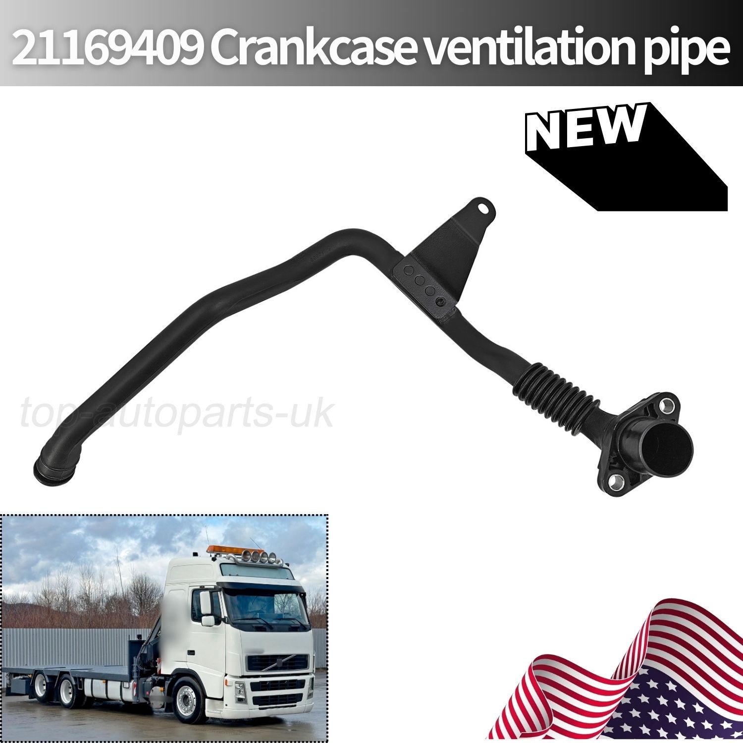 For Volvo FH13/FM13 21169409 20523649 Hose, crankcase ventilation