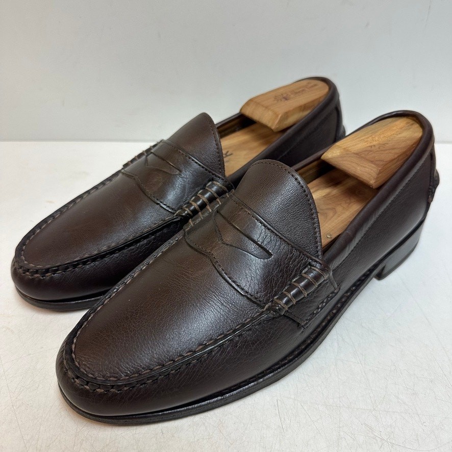 NEW HEELS Rancourt & Co. x Polo Ralph Lauren Edric Penny Loafer Brown USA 9.5 D