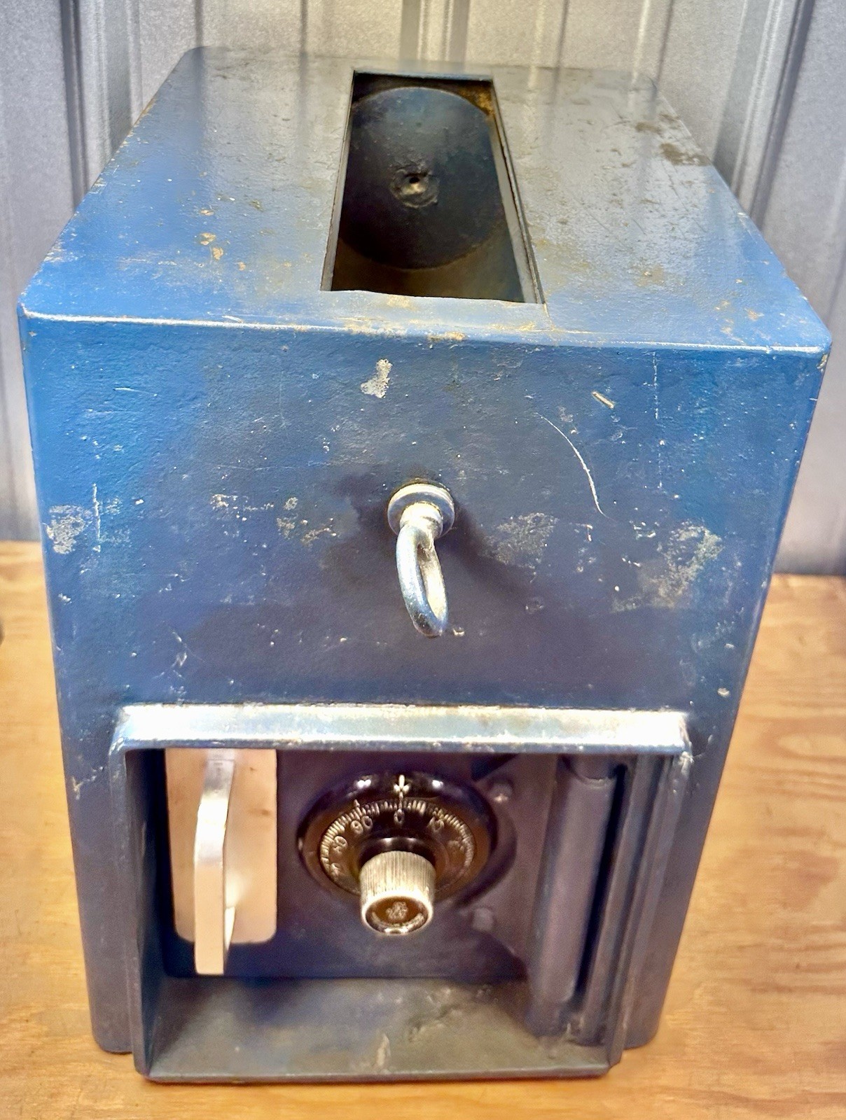 Antique Sunoco Gas Station Drop Safe Vintage S&G Sargent Greenleaf Dial Lock