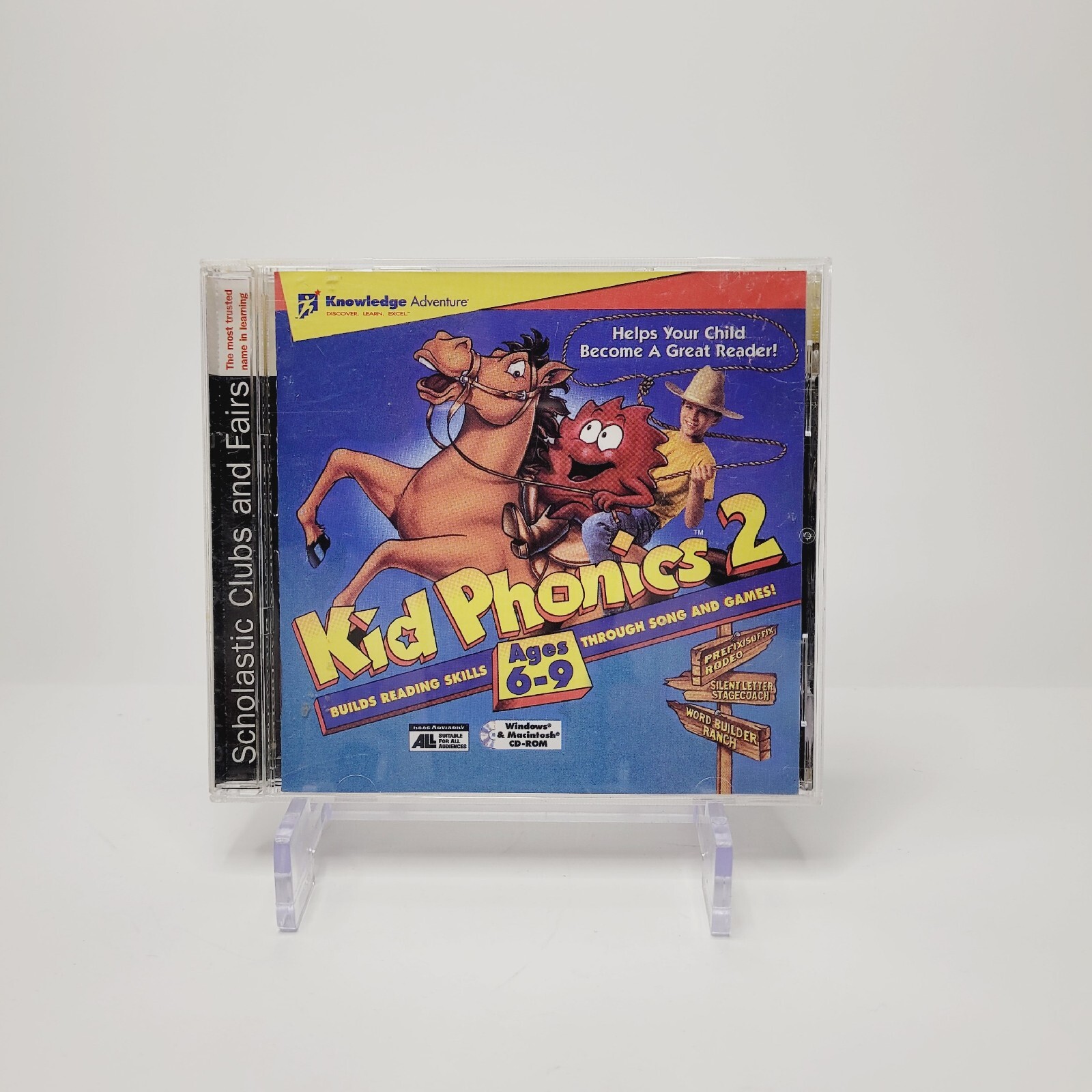 1996 Kid Phonics 2 Reading Songs Davidson PC CDROM Ages 6 9 Kids Learning 95 3.1