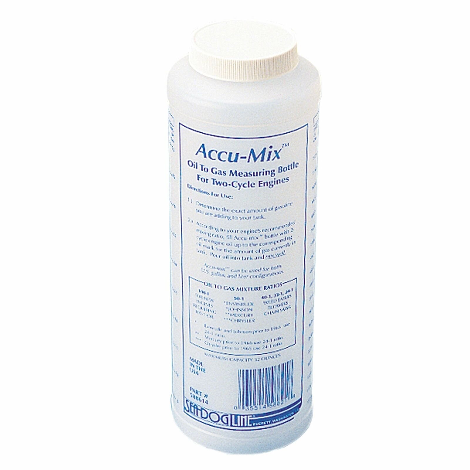 Sea Dog 588614 Accu-Mix Oil to Gas Measuring Bottle