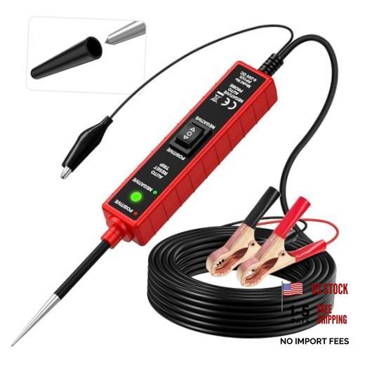 Power Circuit Probe Tester, 6-24V DC Automotive Test Light 12 Volt CC0361 Red