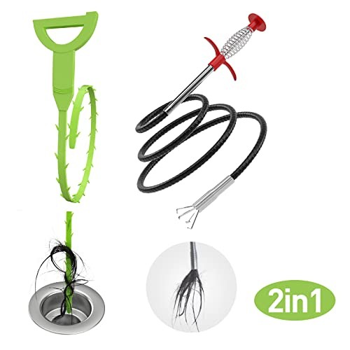 Flexible Grabber Claw Pick Up Reacher Tool (Drain Clog Remove Tool), 63inch