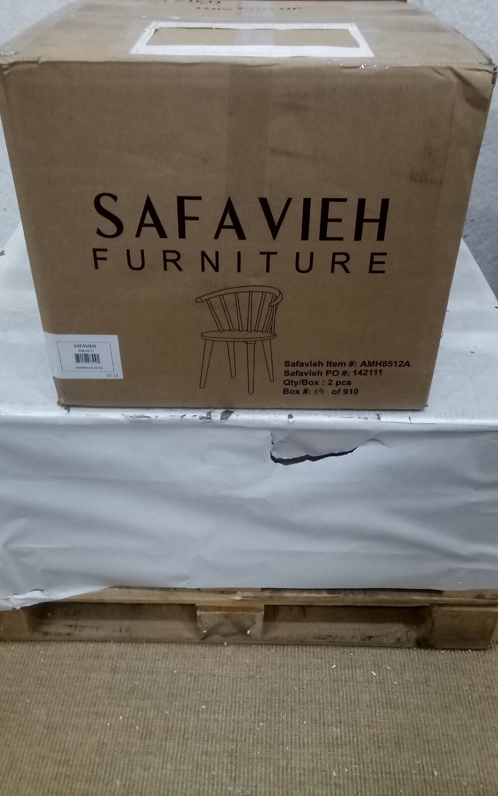 Safavieh Curved Spindle Side Chair, Reduced Price 2172727373 AMH8512A