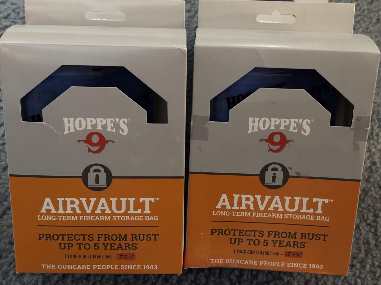 HOPPES 9 AIRVAULT LONG-TERM FIREARMS STORAGE 12" X 52" SET OF 2