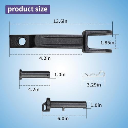 A20-6014 Single Tow Hook Compatible with Peterbilt/Kenworth with Pull Pin（A65