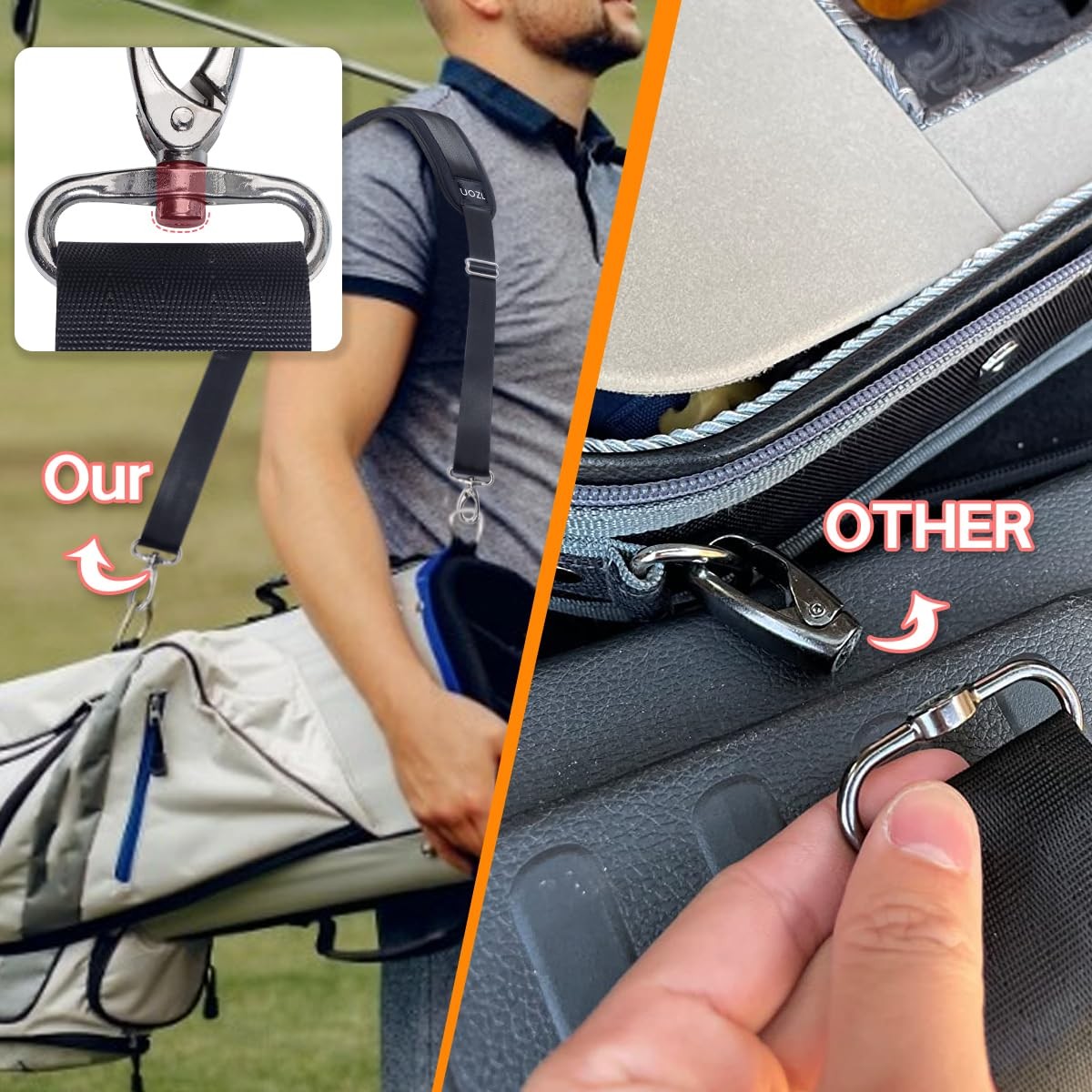 59 Inch Shoulder Straps, Soft with Ultra-Thick Fixed Shoulder Pad, Two Way In...