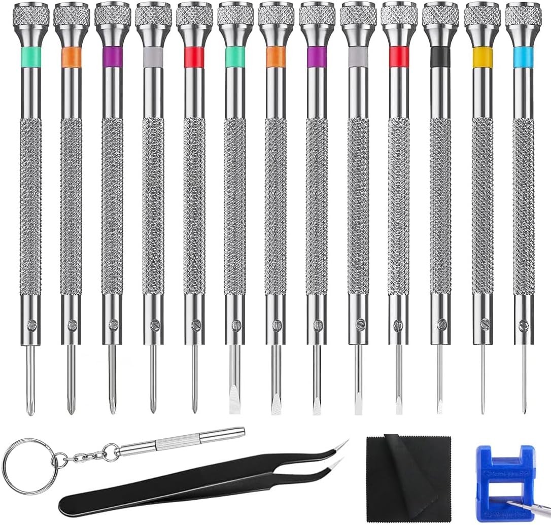 13PCS Professional Watch Screwdriver Set, Micro Precision Screwdriver
