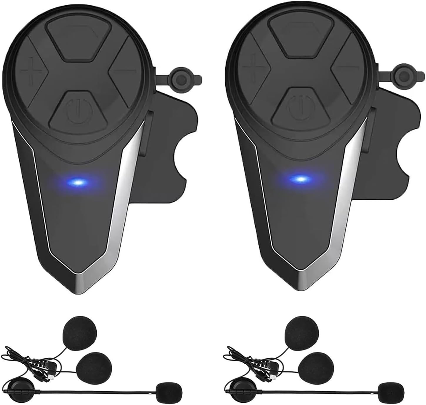 Motorcycle Bluetooth Headset, BT-S3 5.0 Dual Pack, Black