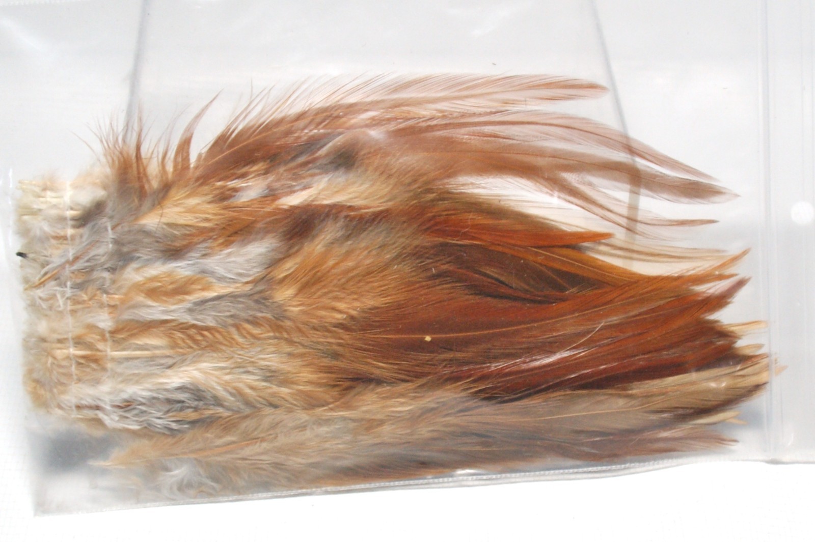 Fly-Tying 4"to 6" Natural Grizzly Variant Saddle Hackle Rust Brown #508