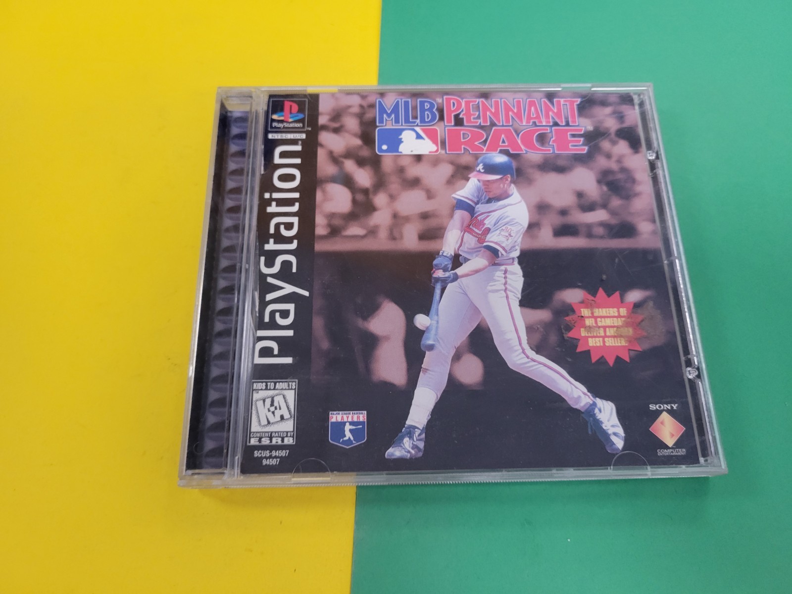 MLB Pennant Race PS1 (Sony PlayStation 1996)  Case And Manual Cover Only