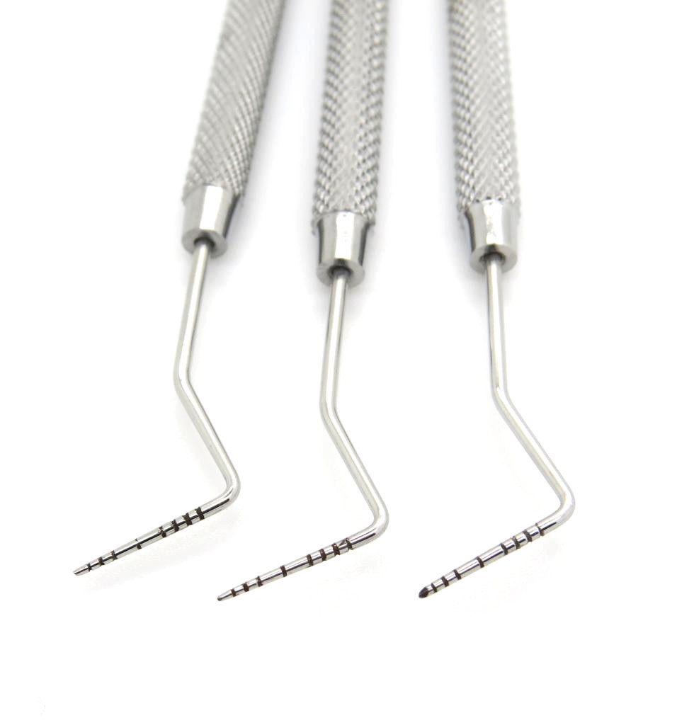 Perio Probes William Probes Color Coaded Dental Periodontal Set of 3 Instruments