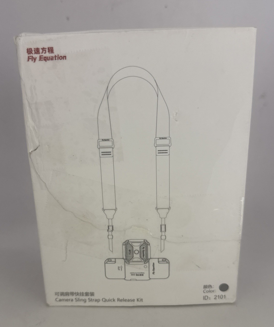 Fly Equation Camera Shoulder Strap Quick Release and Adjustable Crossbody Gray