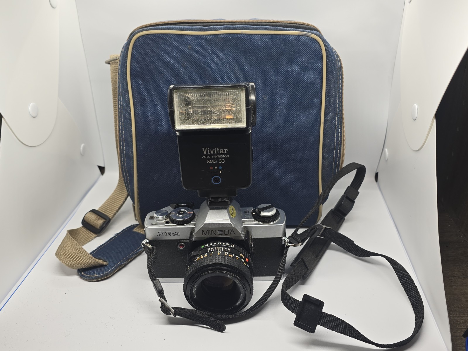 Minolta XG-A 35 mm Camera with 50mm lens (not tested)