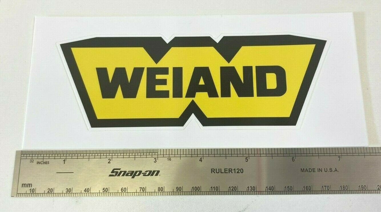 Weiand Sticker Decal Genuine US American Import 6.5" Width