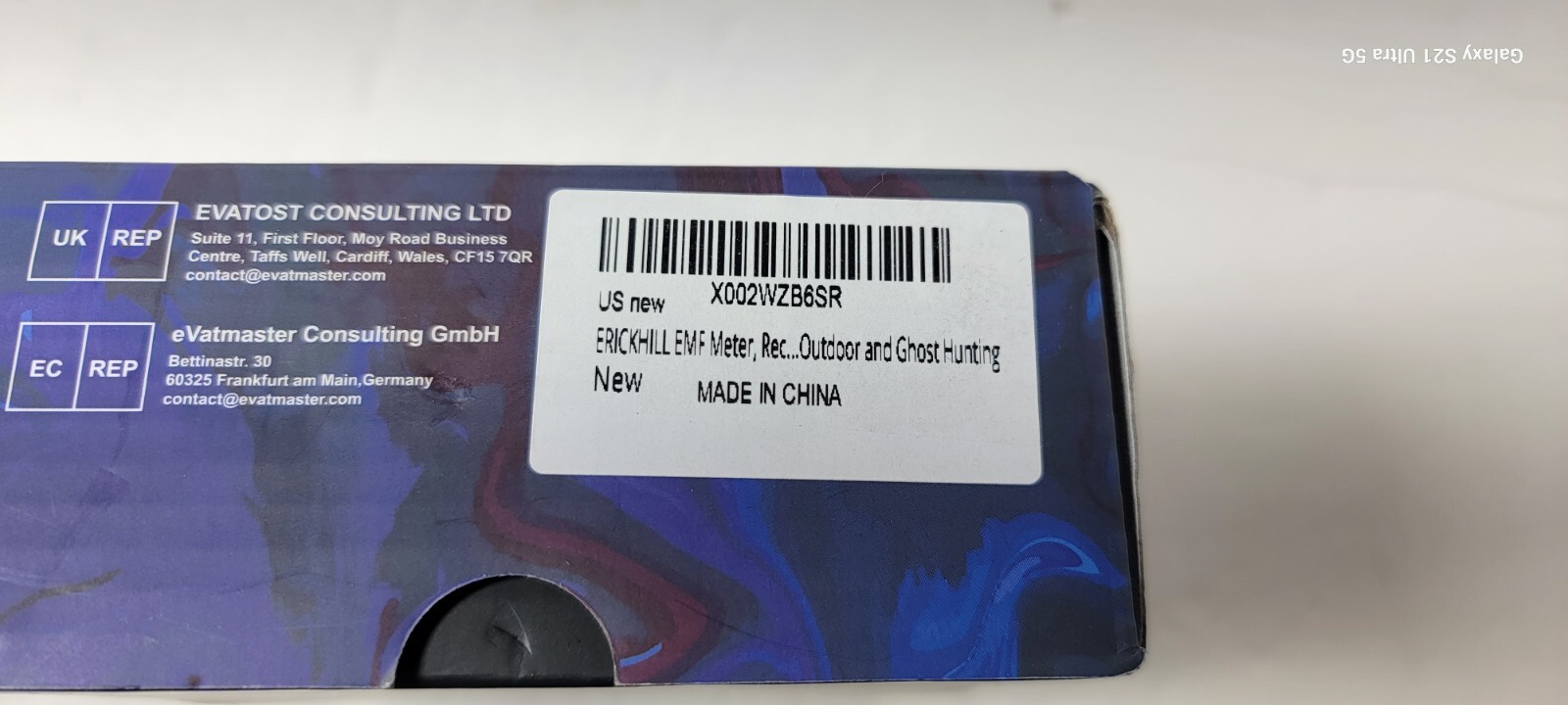 ERICKHILL EMF Meter, Rechargeable Digital Electromagnetic Field Radiation Detect