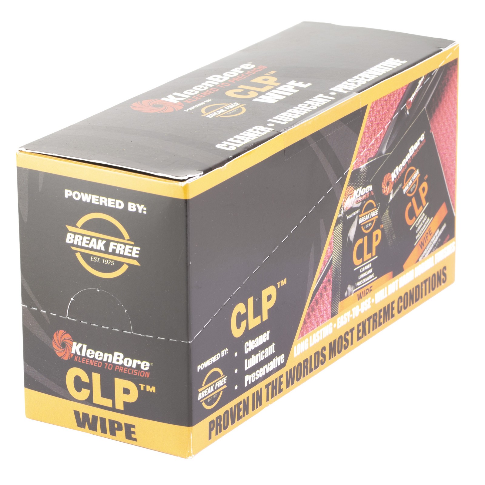 KleenBore KBBFCASE BreakFree CLP Wipes 50QTY