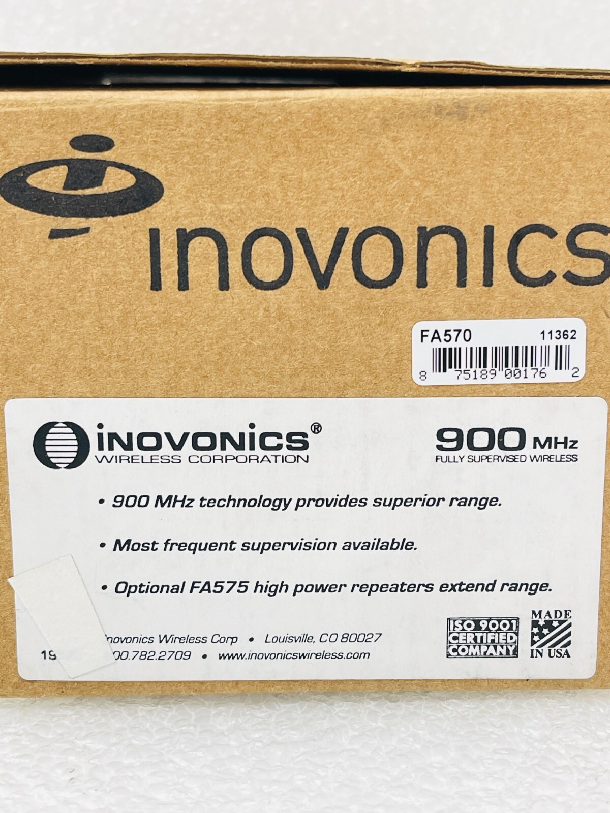 Inovonics FA570 900MHz Fully Supervised Wireless FA Reciever / USED