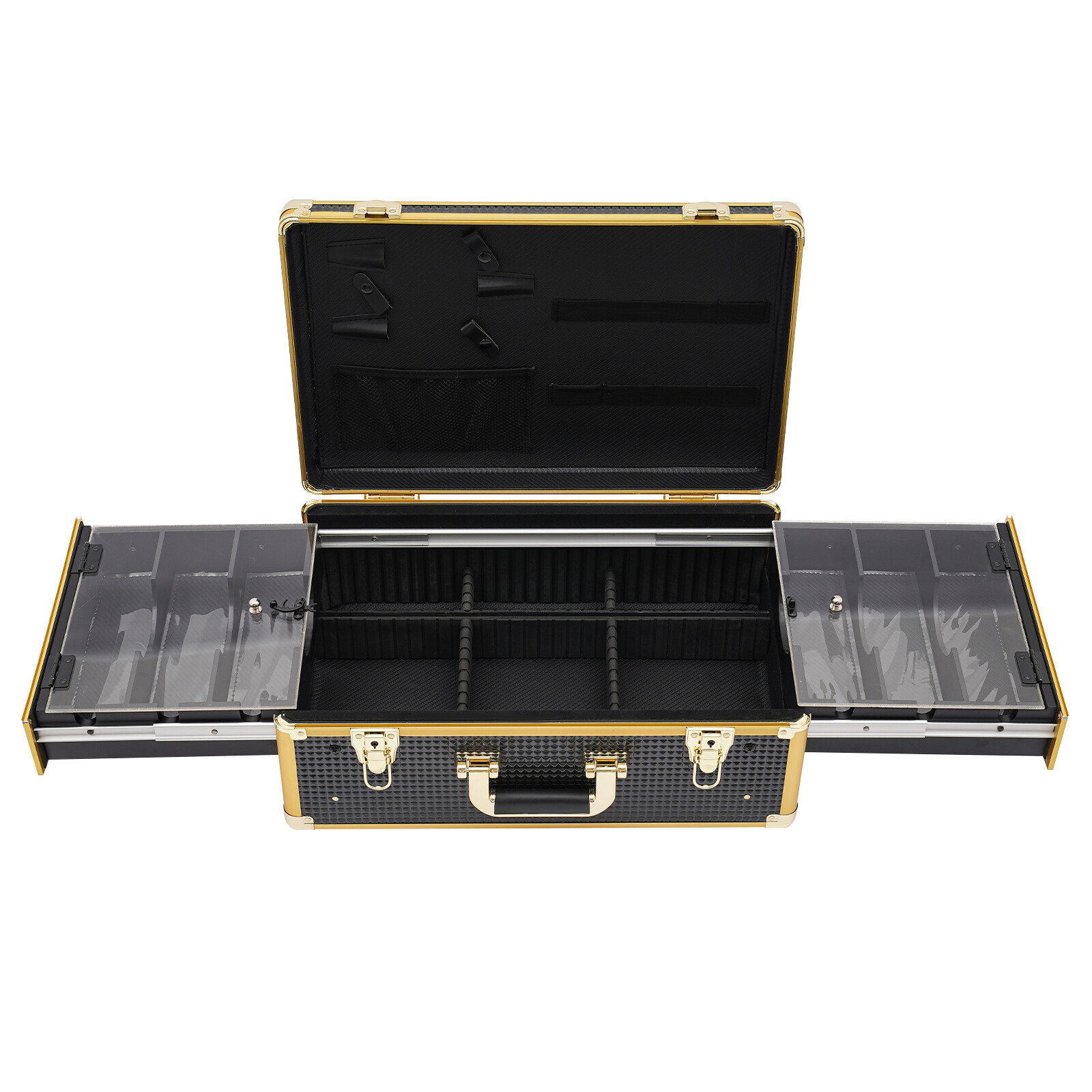 Barber Tool Box Case Organizer Storage Barber Carrying Case with Locks & Keys