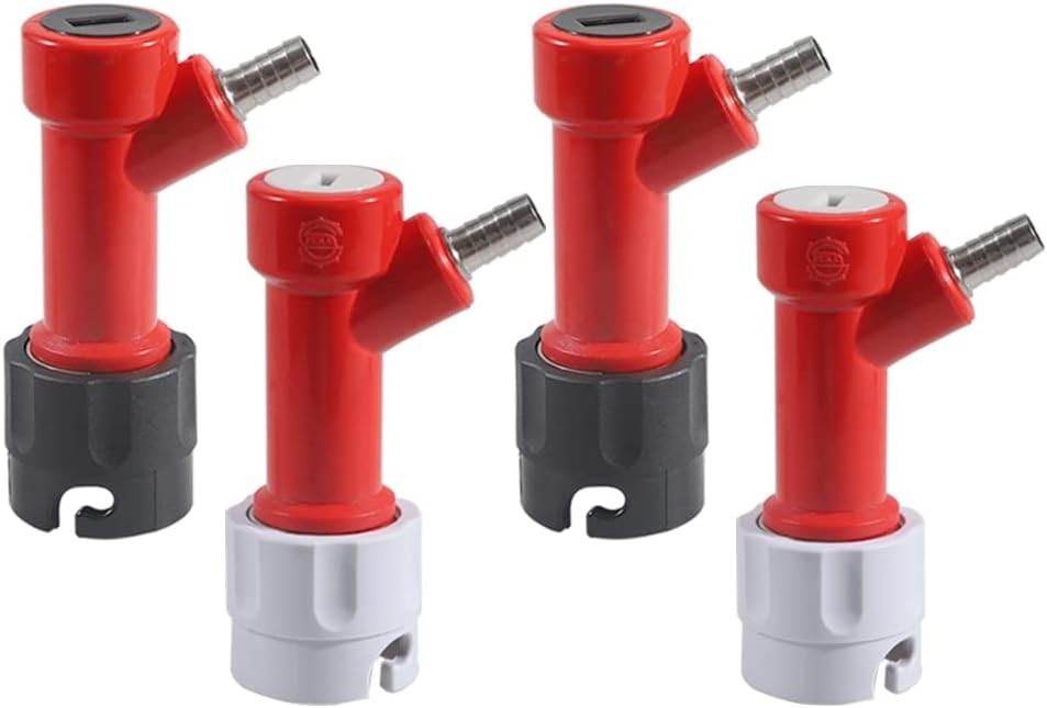 PERA 2 Pair Pin Lock coupler Barb Gas & Liquid Quick Disconnects Set