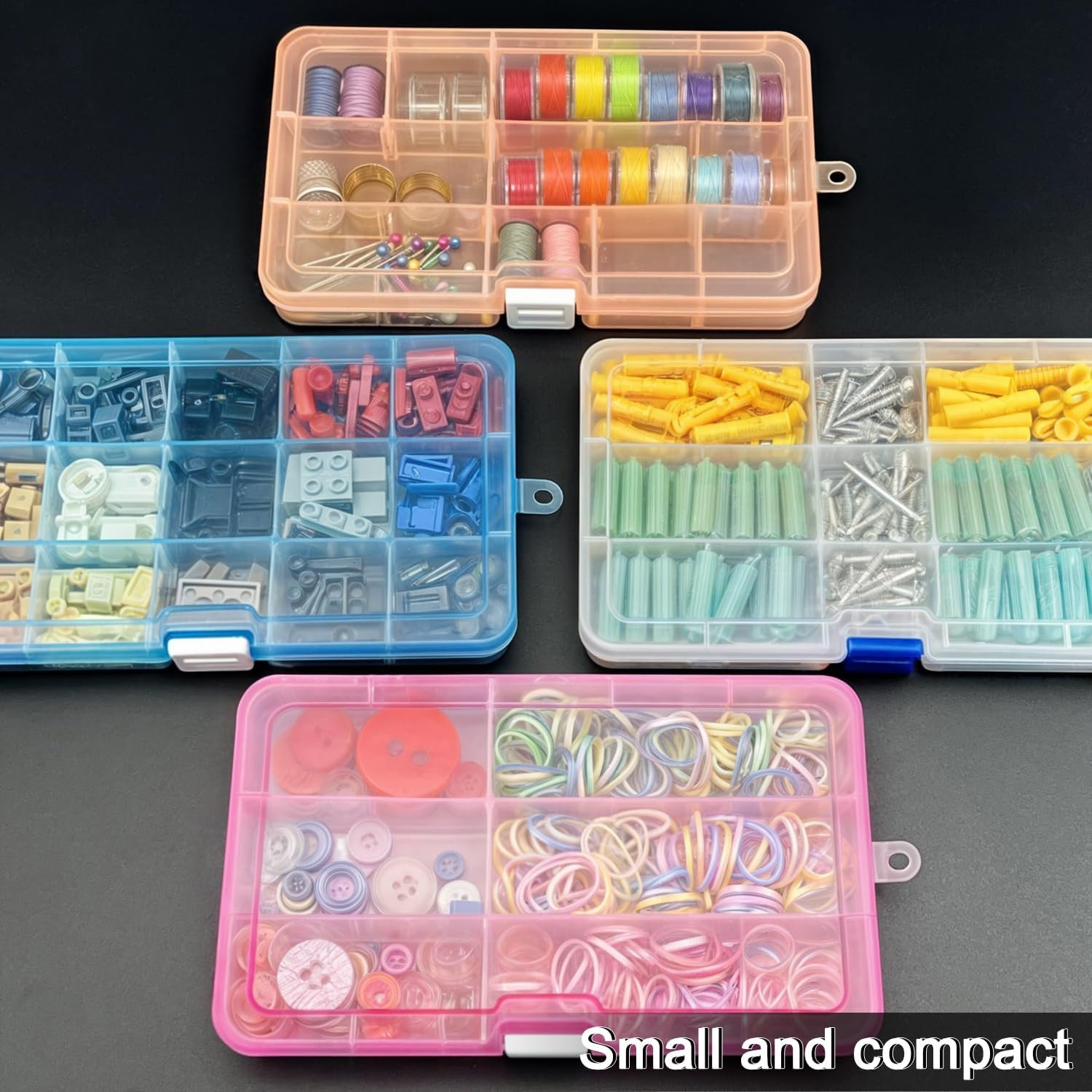 Plastic Organizer Container Storage Box Adjustable Divider Removable Grid Compar