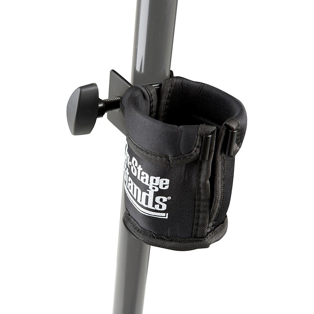 OnStage Stands Microphone Stand Cup Holder Black Universal Clamp