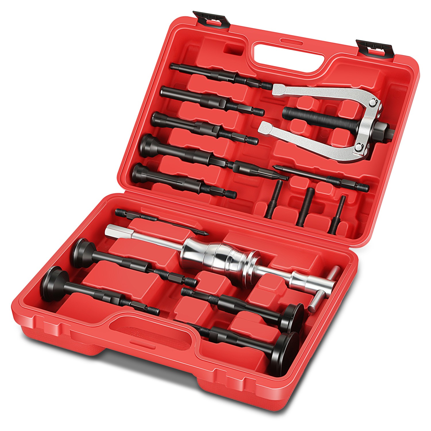 16Pack Inner Blind Hole Bearing Extractor Puller 45# Steel Remover Slide Hammer