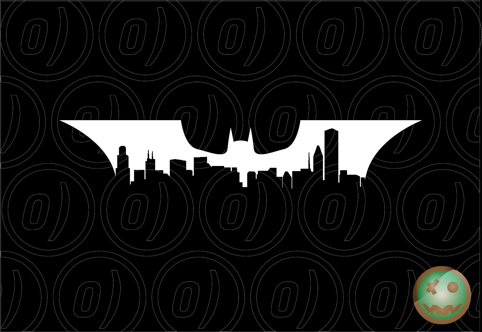 BATMAN GOTHAM CITY Stickers Decal 220mmW Car Ps4 Console Tablet Gaming.
