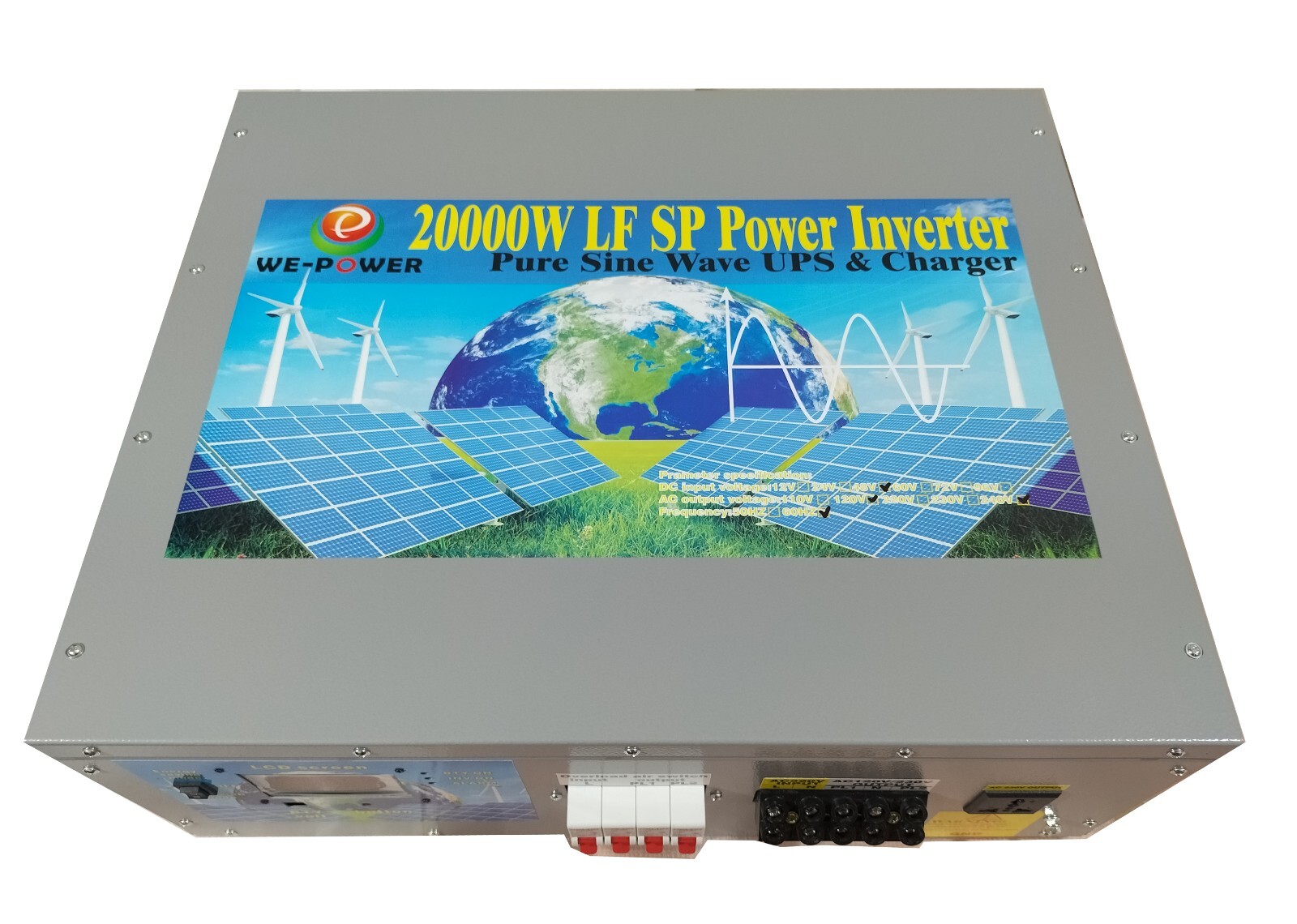 20000W SP Pure Sine Wave Solar Power Inverter 24VDC/110V,220VAC LCD/UPS/Charger