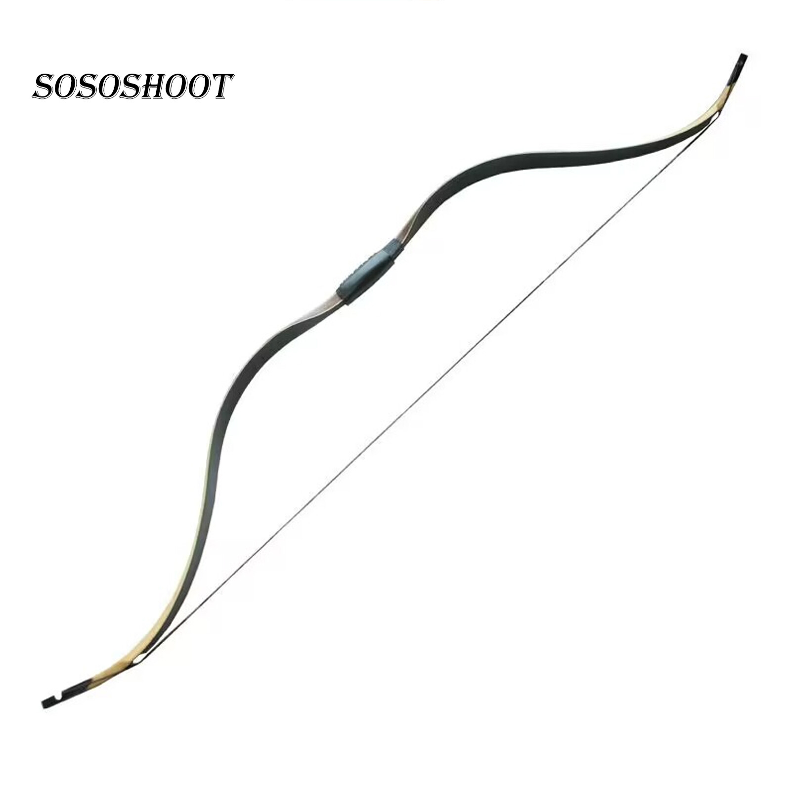 20-50lb Recurve Bow Handmade Laminated Long Bow Mongolian Kyudo Archery Hunting