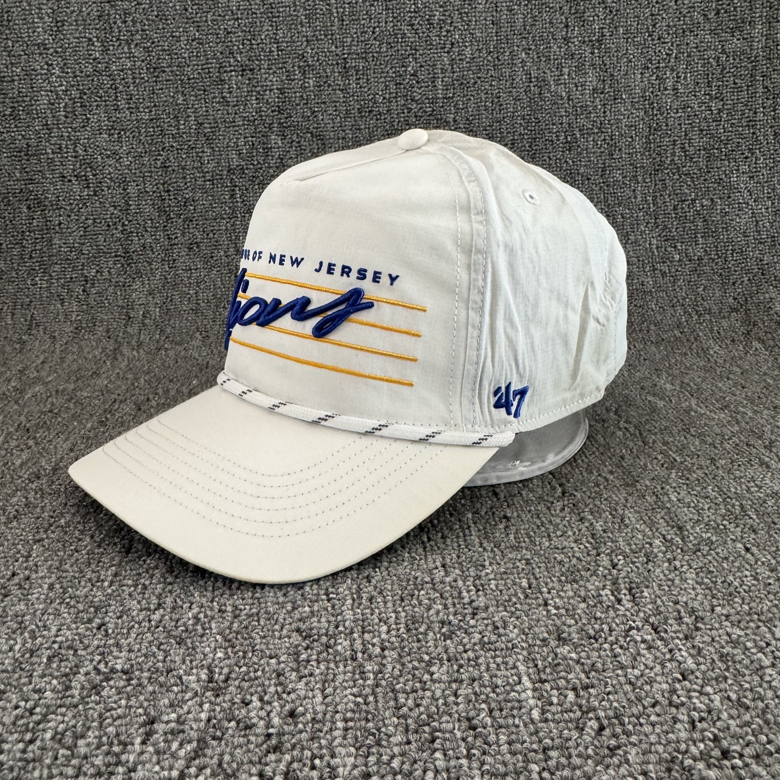 YY TCNJ Lions Retro Rope Snapback Hat White Adjustable Cap