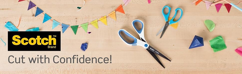 8" Precision Scissors Great for Everyday Use | Stainless Steel Scissors with