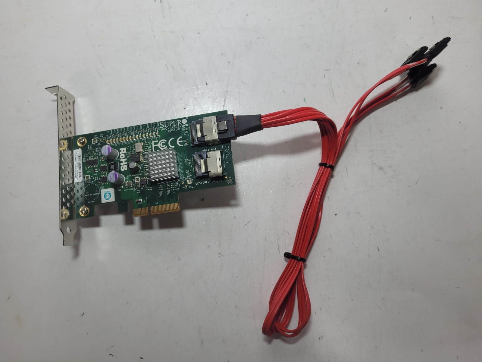 SuperMicro AOC-SAS2LP-MV8 8-Port SAS/SATA PCI-E Raid Controller Card #0424
