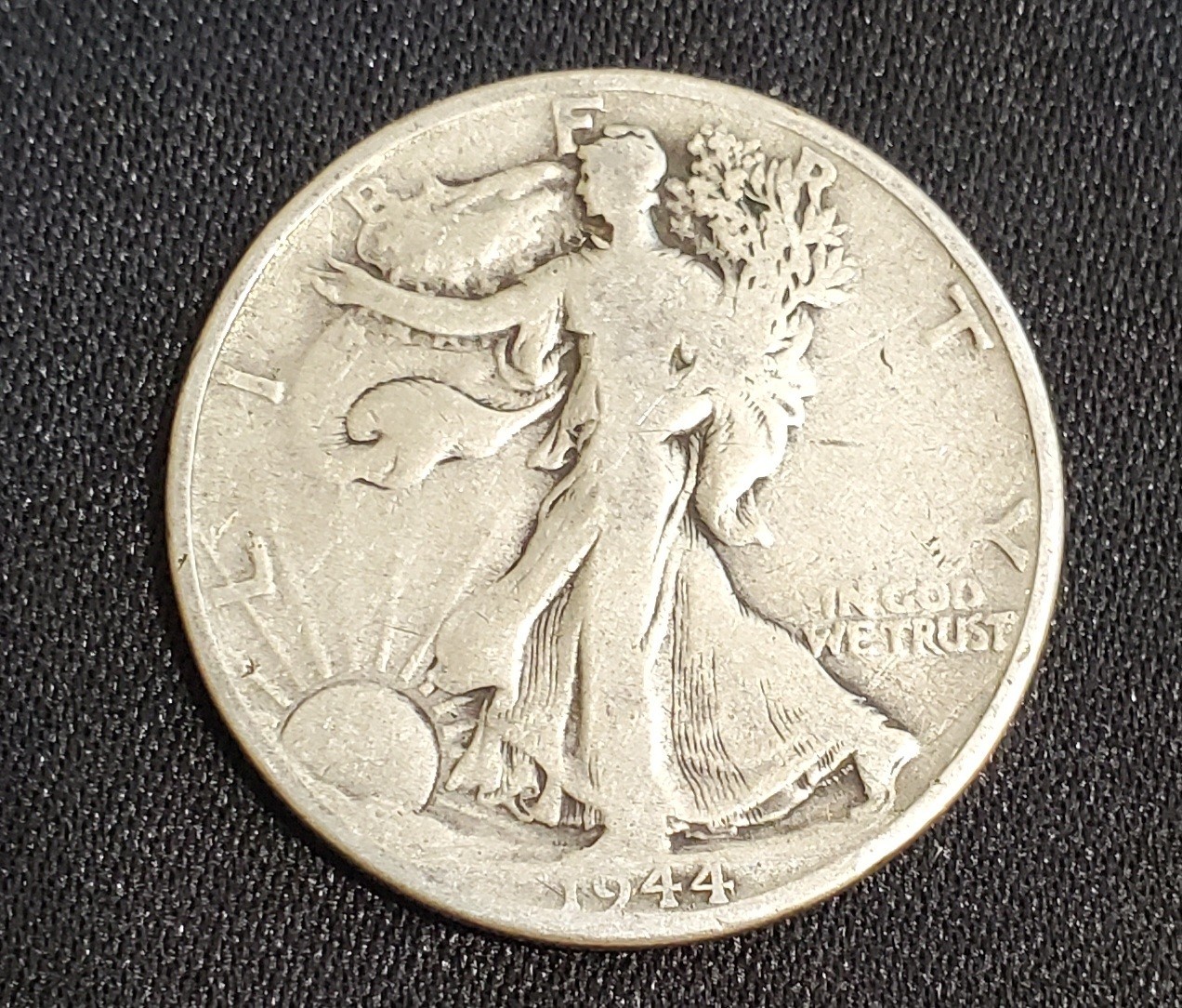 Walking Liberty Half Dollar, 90% Silver, Denver Mint, 1944 *NICE*