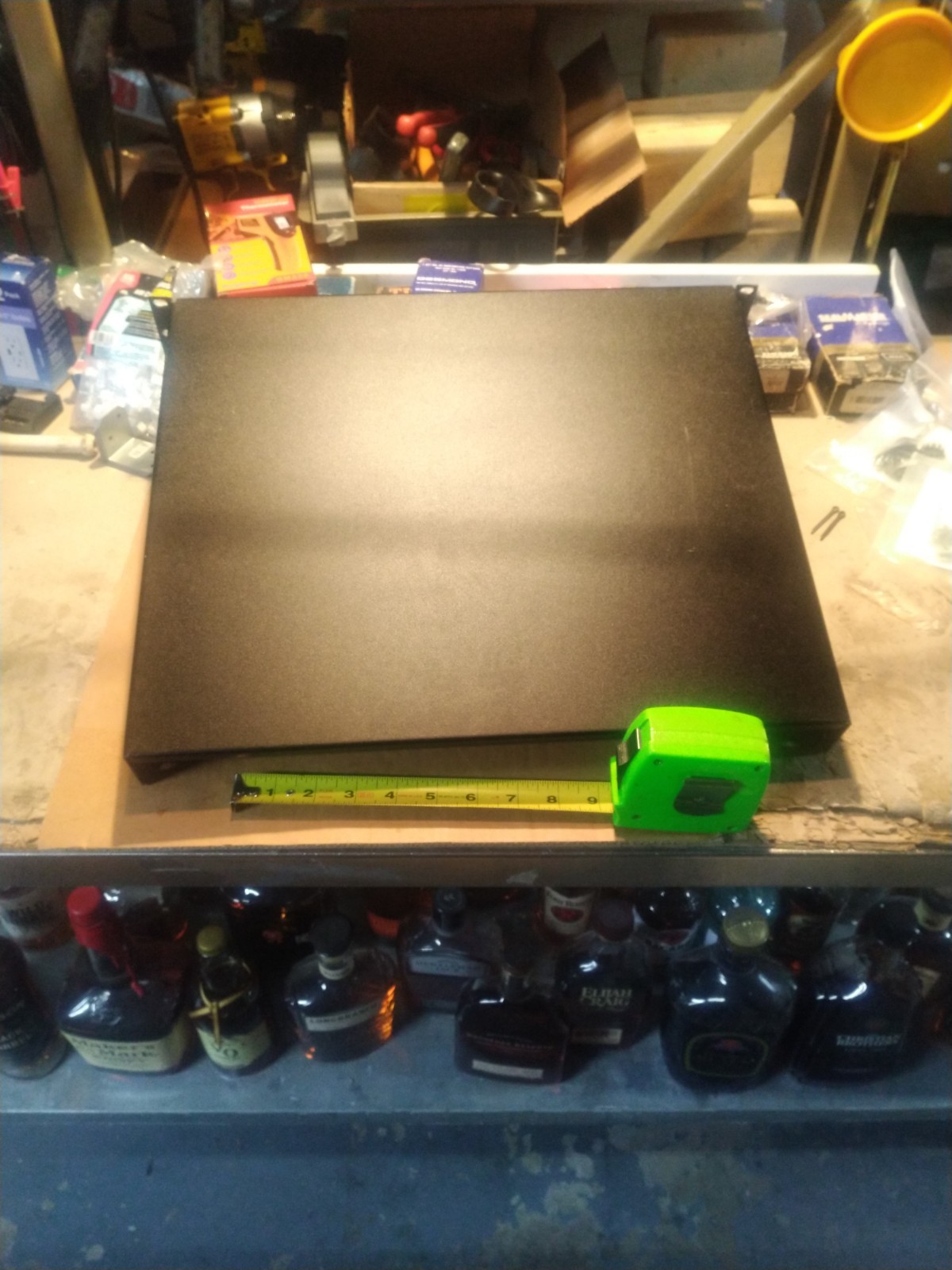 1) 3RU Shelve. 19x15 Relay, Equipment, Rack Shelf. Black, 3U. Very Good. *Cheap*