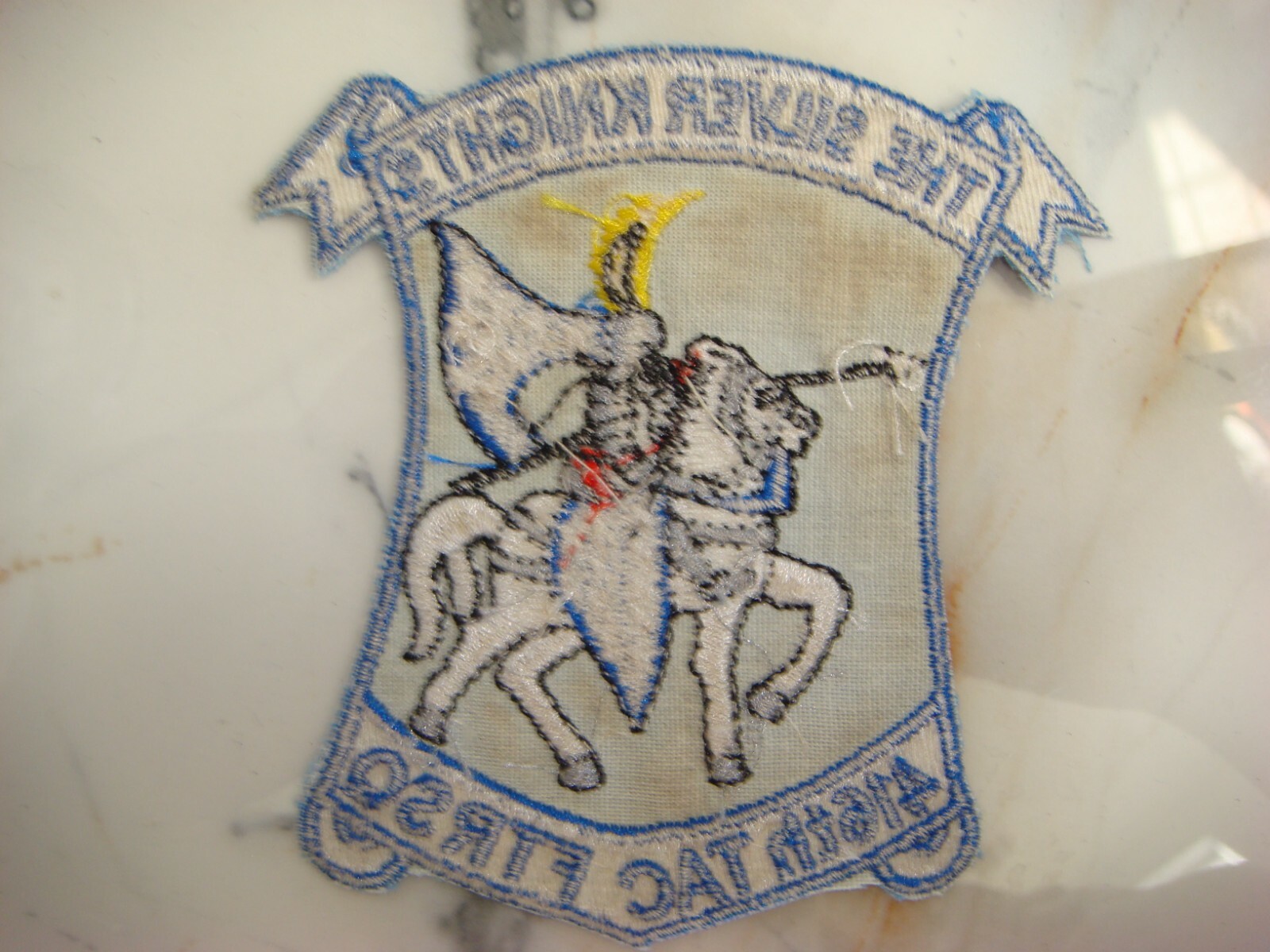 US 416th TACTICAL fiFIGHTER SQ "THE SILVER KNIGHTS", VIETNAM WAR PATCH