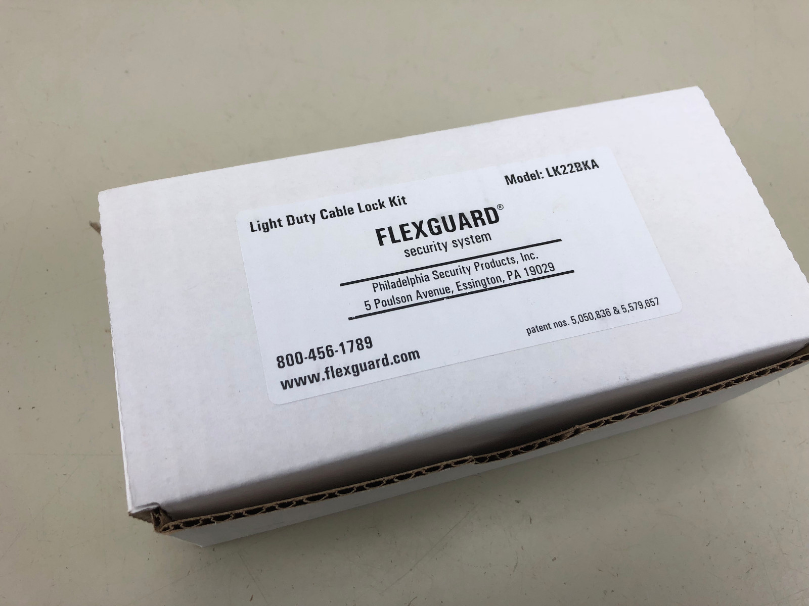 Flexguard LK22B Cable Lock for desktop computers, laptops, tablets, projectors