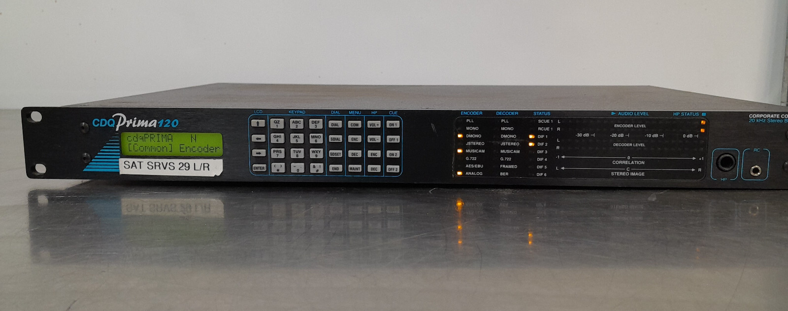 CCS CDQPrima120 Musicam 20kHz Stereo Bi-Directional CODEC