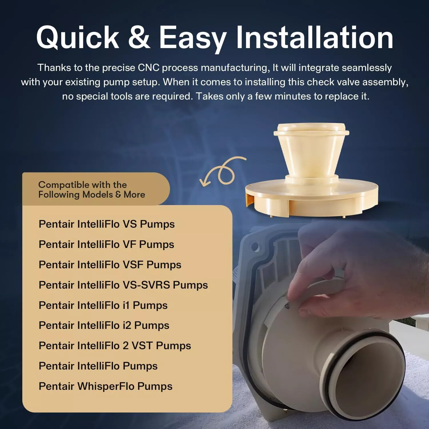 For Pentair/whisperflo/intelliflo Pool Pump 1/2-2 HP 072927 Diffuser Assembly