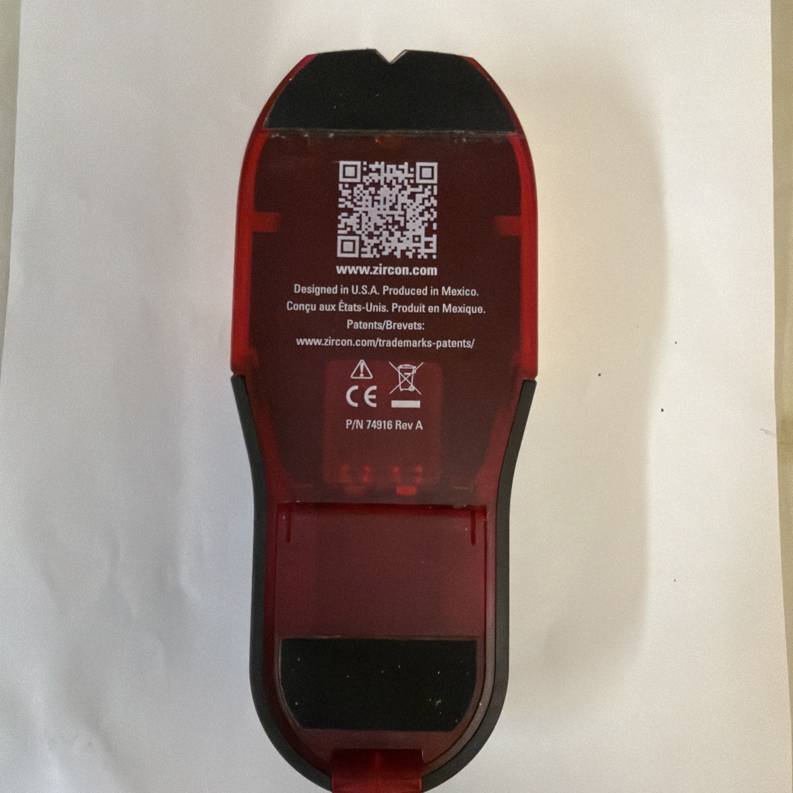 Zircon StudSensor HD70 Stud Finder LED Center Detection Wire Warning