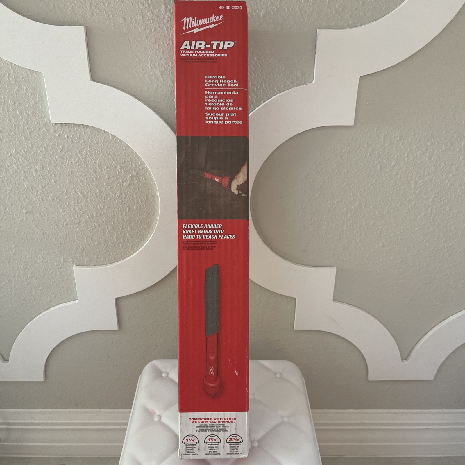 OEM Milwaukee 49-90-2030 AIR-TIP Flexible Long Reach Crevice Tool Attachment