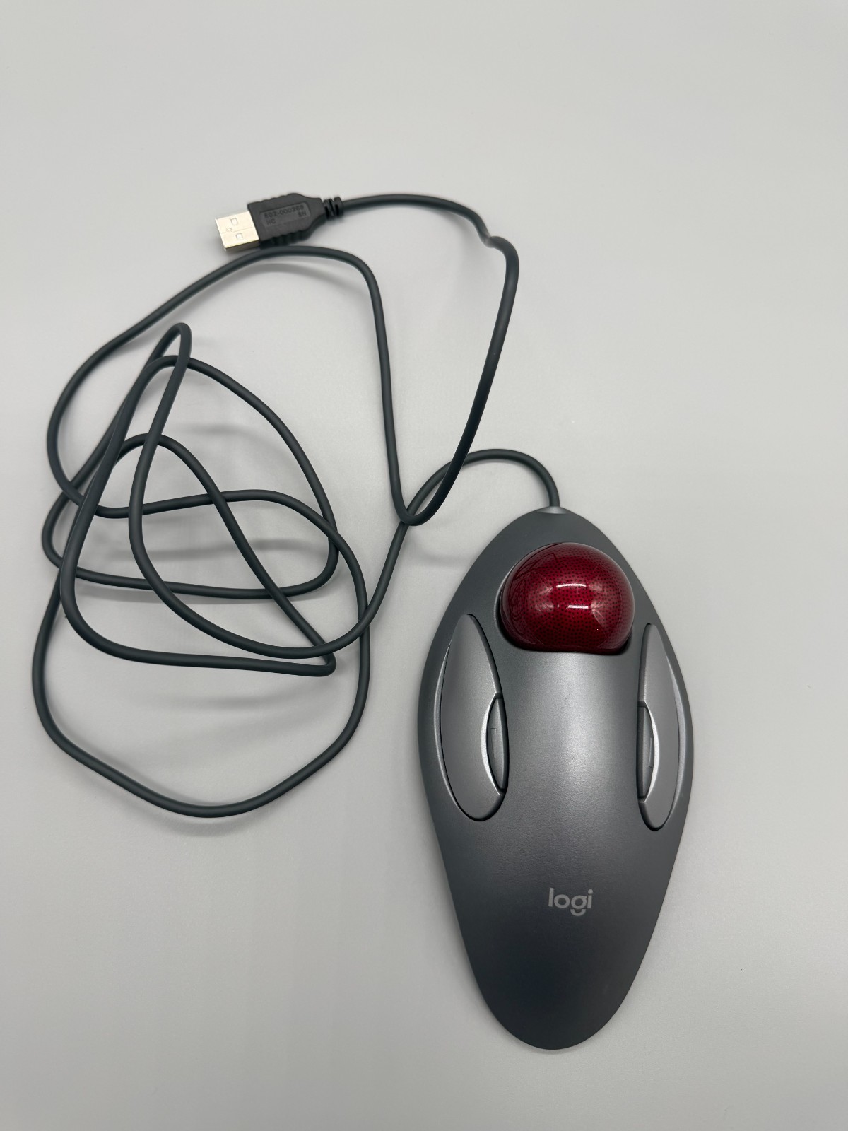 T-BC21 Logitech Trackman Marble Trackball Mouse USB Wired / Ball Not Working