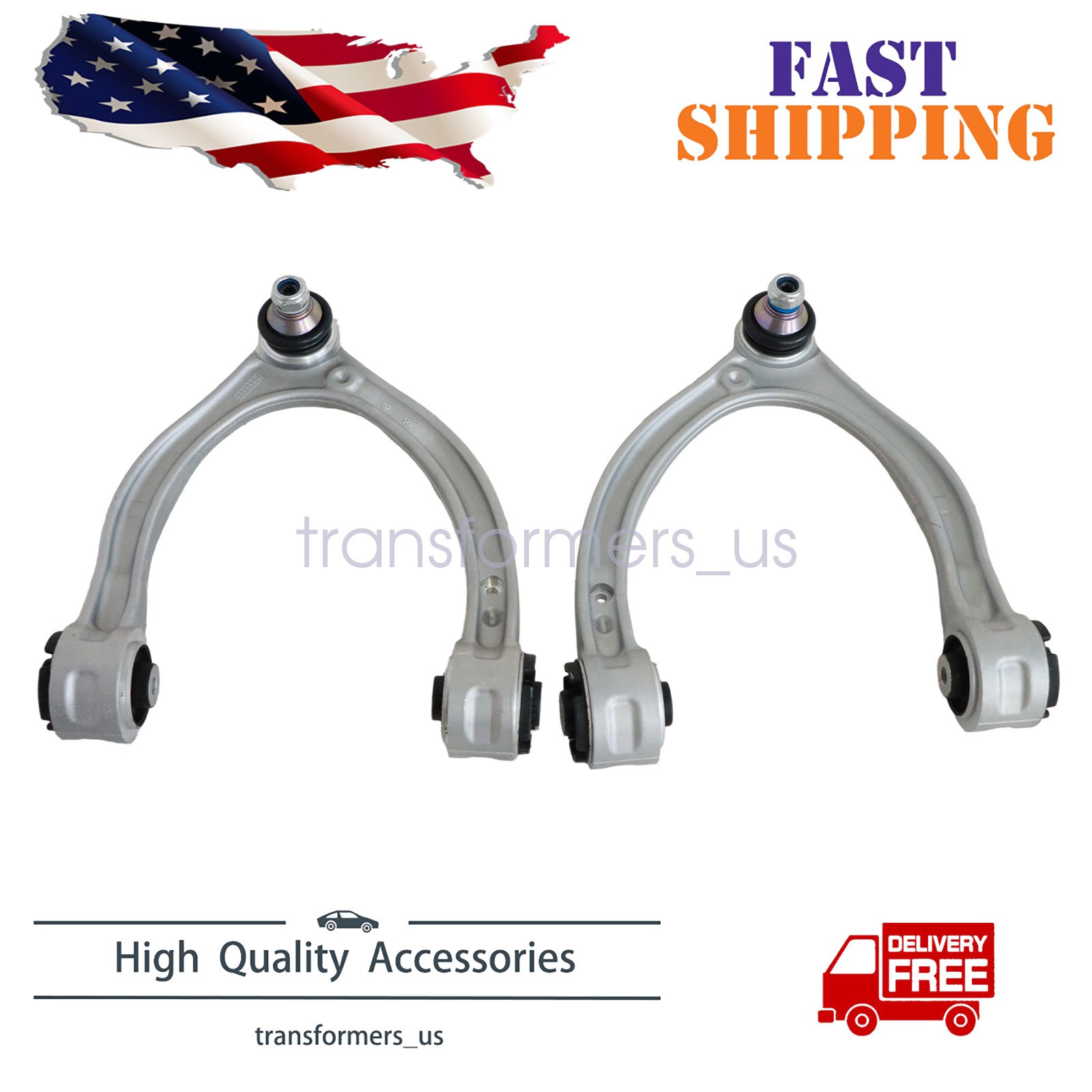 2x Control Arm & Ball Joint Assembly For Benz C300 2015-2019 Front LH & RH Upper