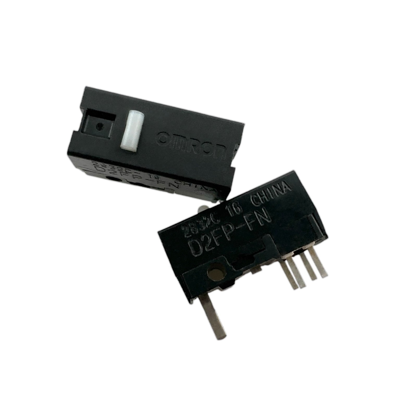 Omron D2FP-FN White Dot Hybrid Optical 5-Pin Mouse Micro Switch (2 Pieces)