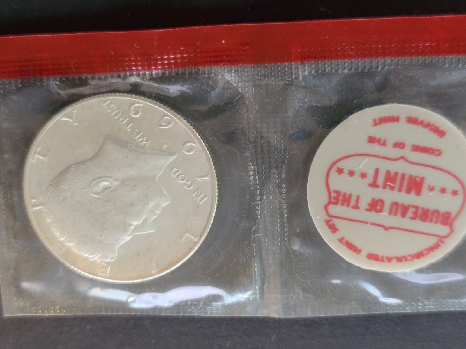1969 D Denver Mint Uncirculated  Silver Kennedy Half Dollar