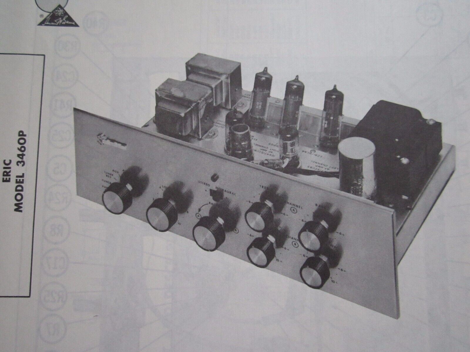 ERIC 3460P AMP AMPLIFIER PHOTOFACT